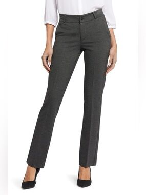 NYDJ Sculpt-Her Classic Trouser Pants Charcoal Heather Lift Tuck NWT 10P Petite